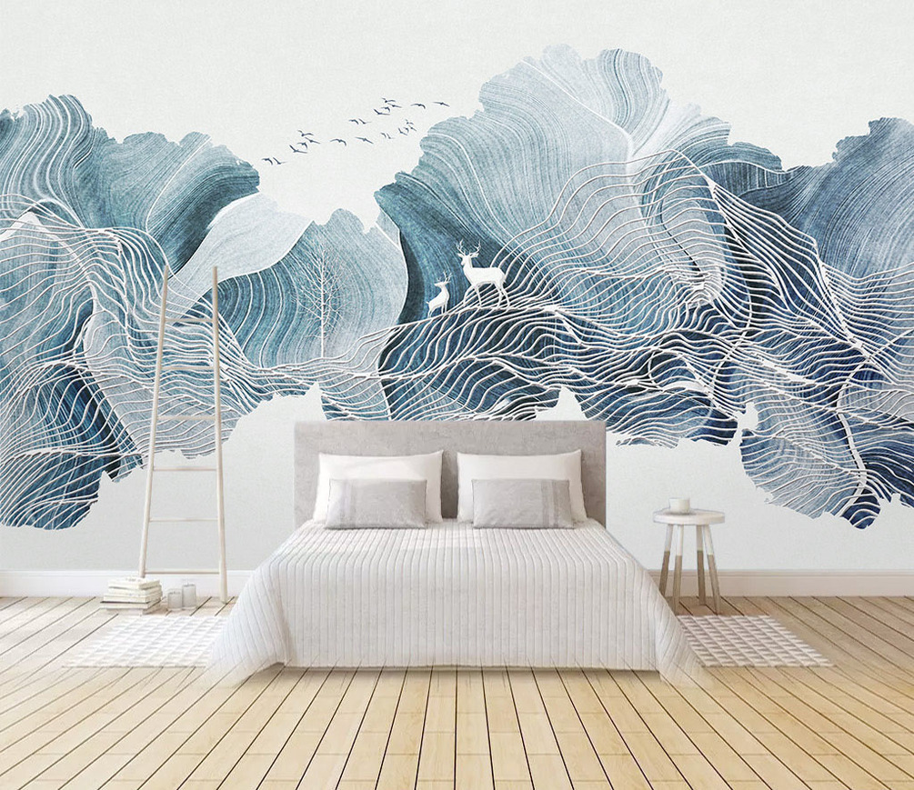 Wall Mural Wallpaper, Wall And Leaf - Обои Ромбики - HD Wallpaper 