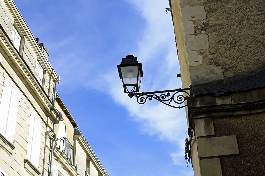 Ornate, Street Lamp, French, Decorative, Antique, Vintage, - Street Light - HD Wallpaper 
