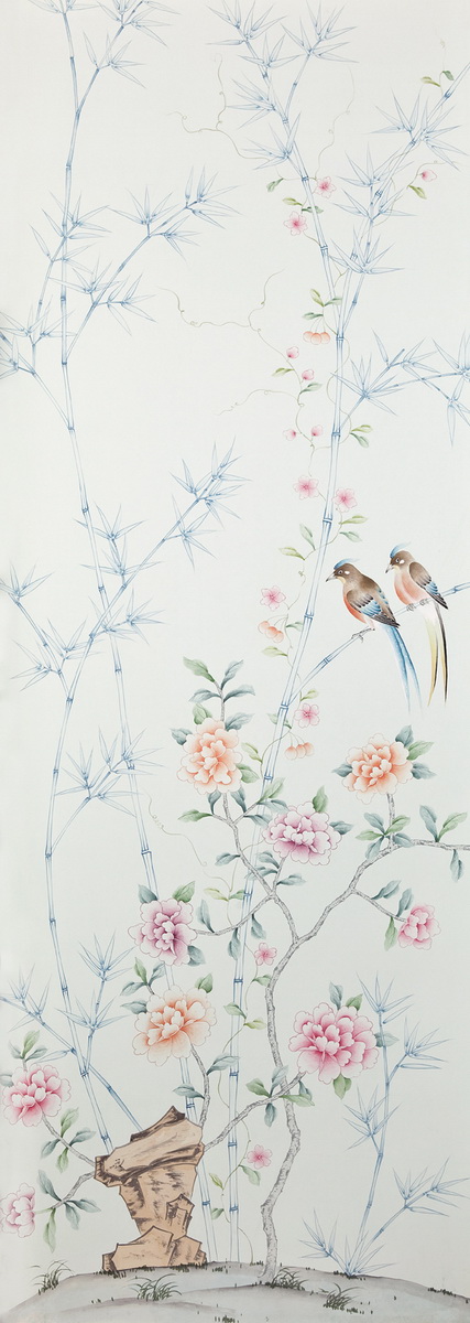 Bird Chinoiserie Painting - HD Wallpaper 