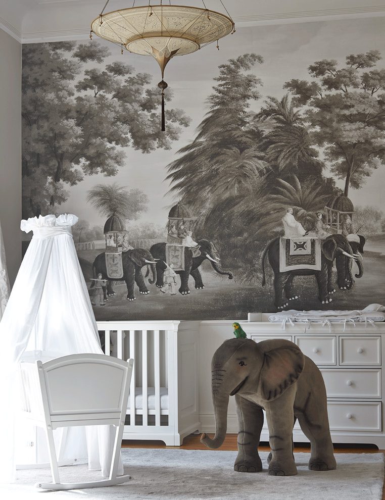 Party Decorations And Themes Nursery Tropical With - Indian Elephant - HD Wallpaper 