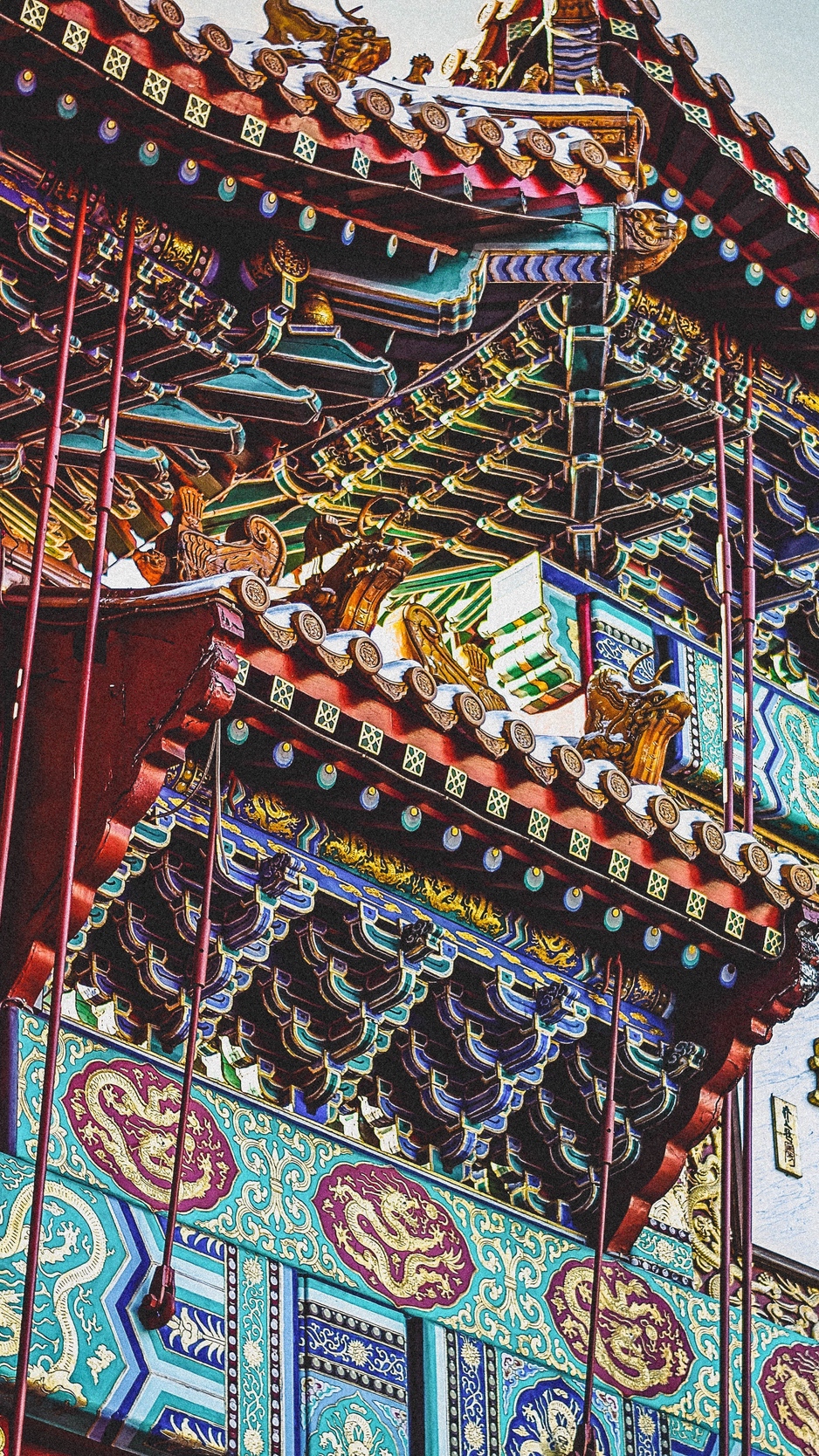 Wallpaper Asia, Roof, Design, Pattern - Chinese Architecture - HD Wallpaper 