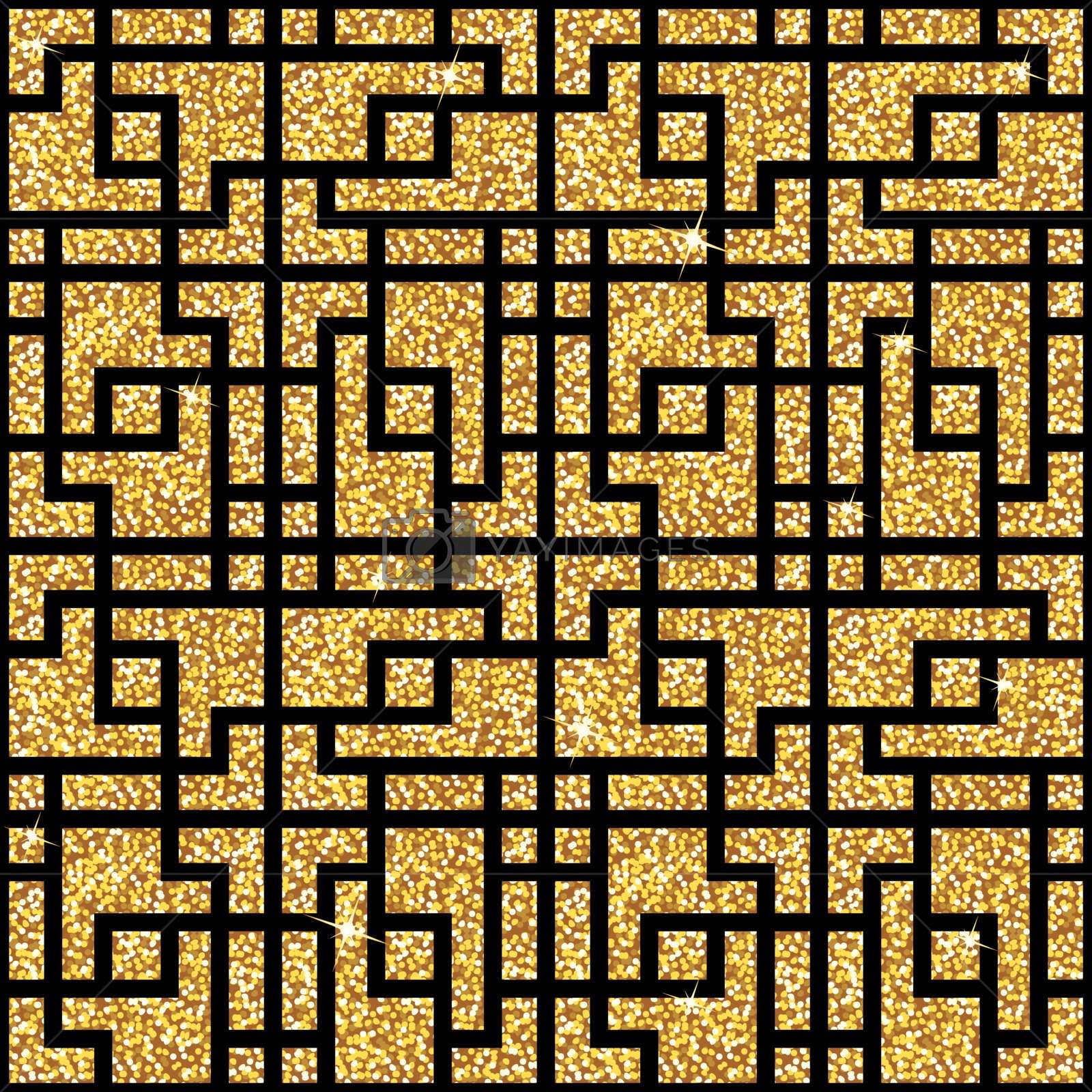 Seamless Vector Pattern - Asian Golden - HD Wallpaper 