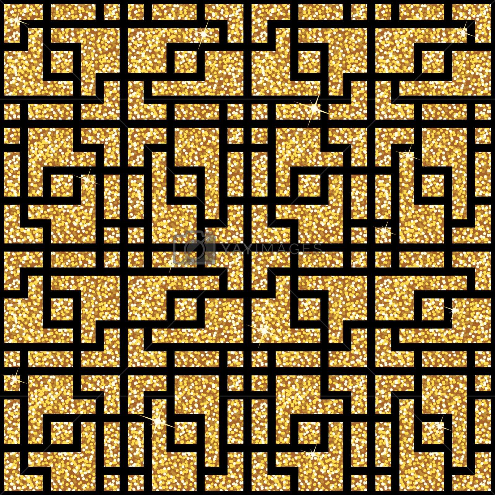 Seamless Vector Pattern - Asian Golden - HD Wallpaper 