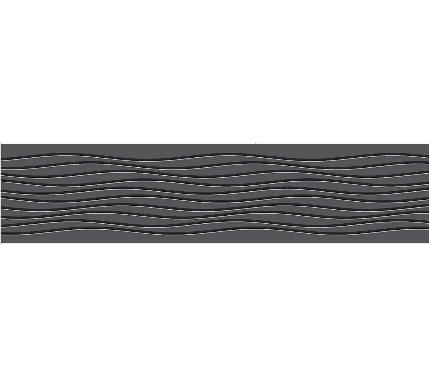 Fine Decor Black Silver Wave Stripes Wallpaper Border - Grille - HD Wallpaper 
