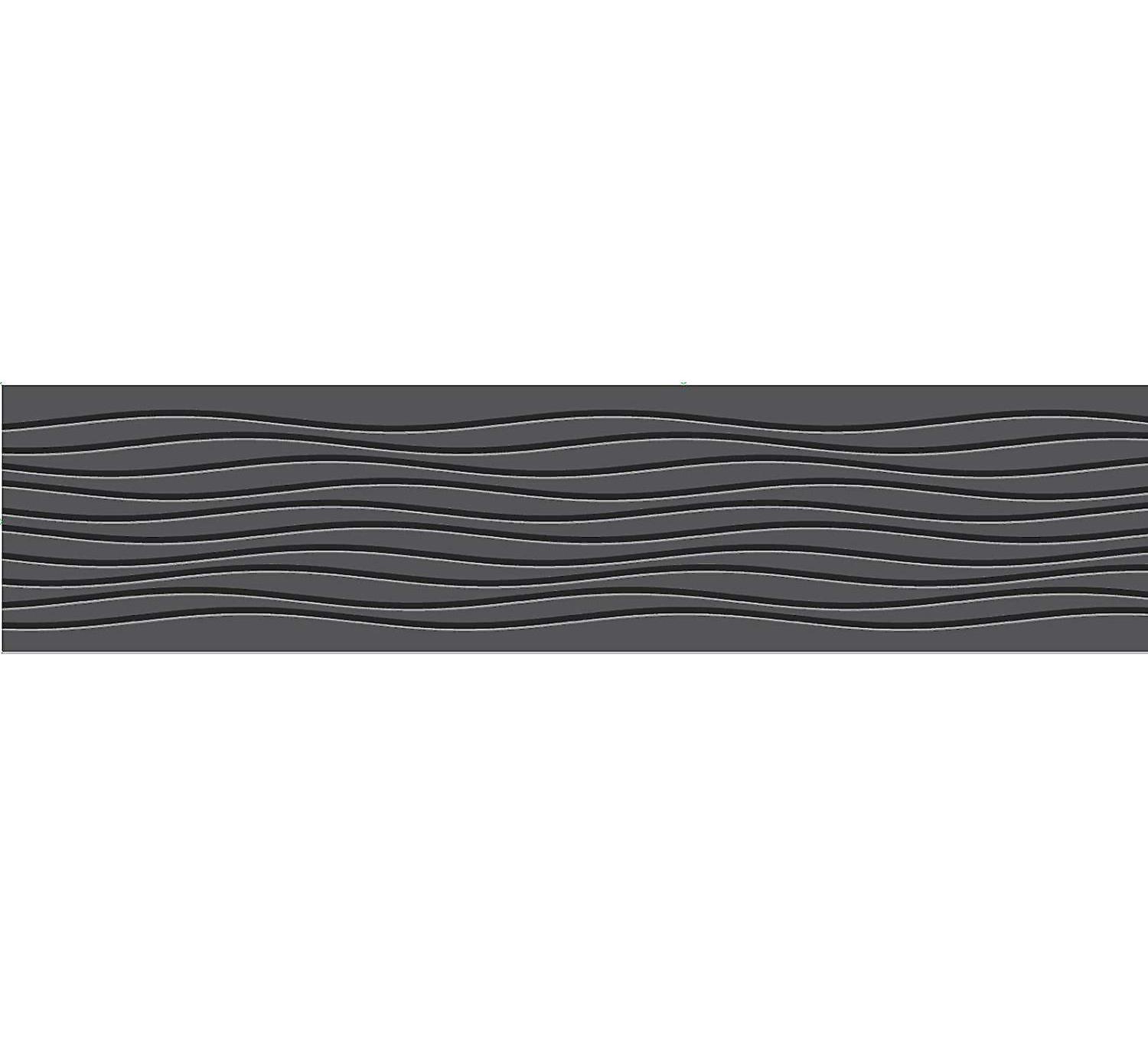 Fine Decor Black Silver Wave Stripes Wallpaper Border - Grille - HD Wallpaper 