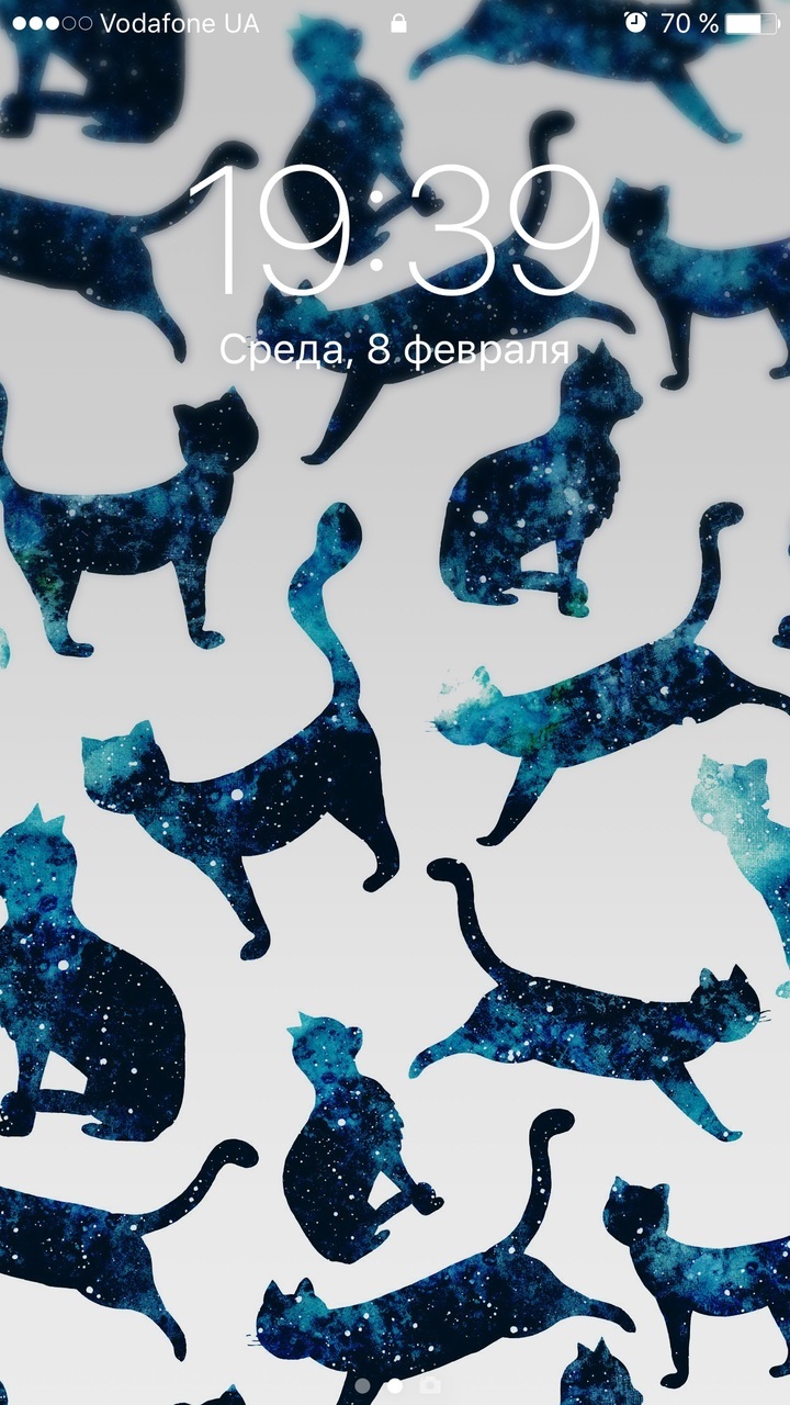 Image By Yulechka Love08 - Cat Patterns Galaxy - HD Wallpaper 