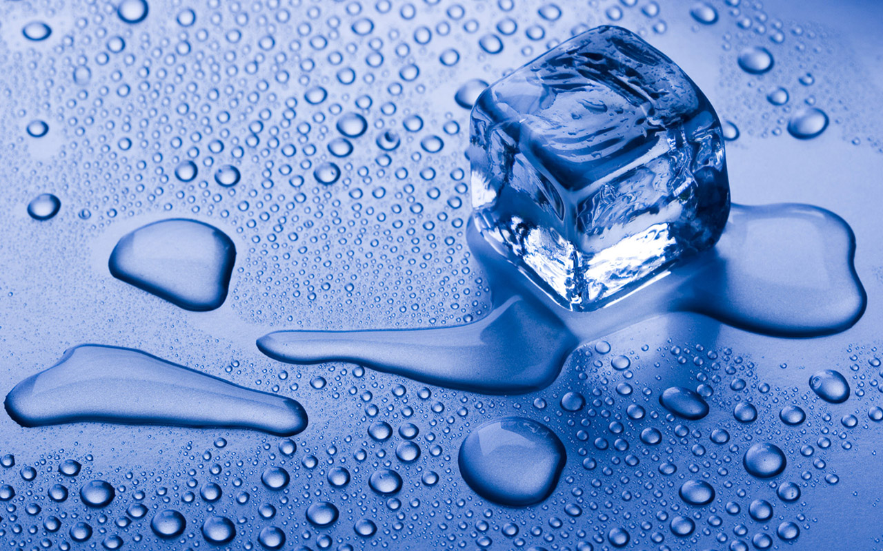 Ice Cube Melting - HD Wallpaper 