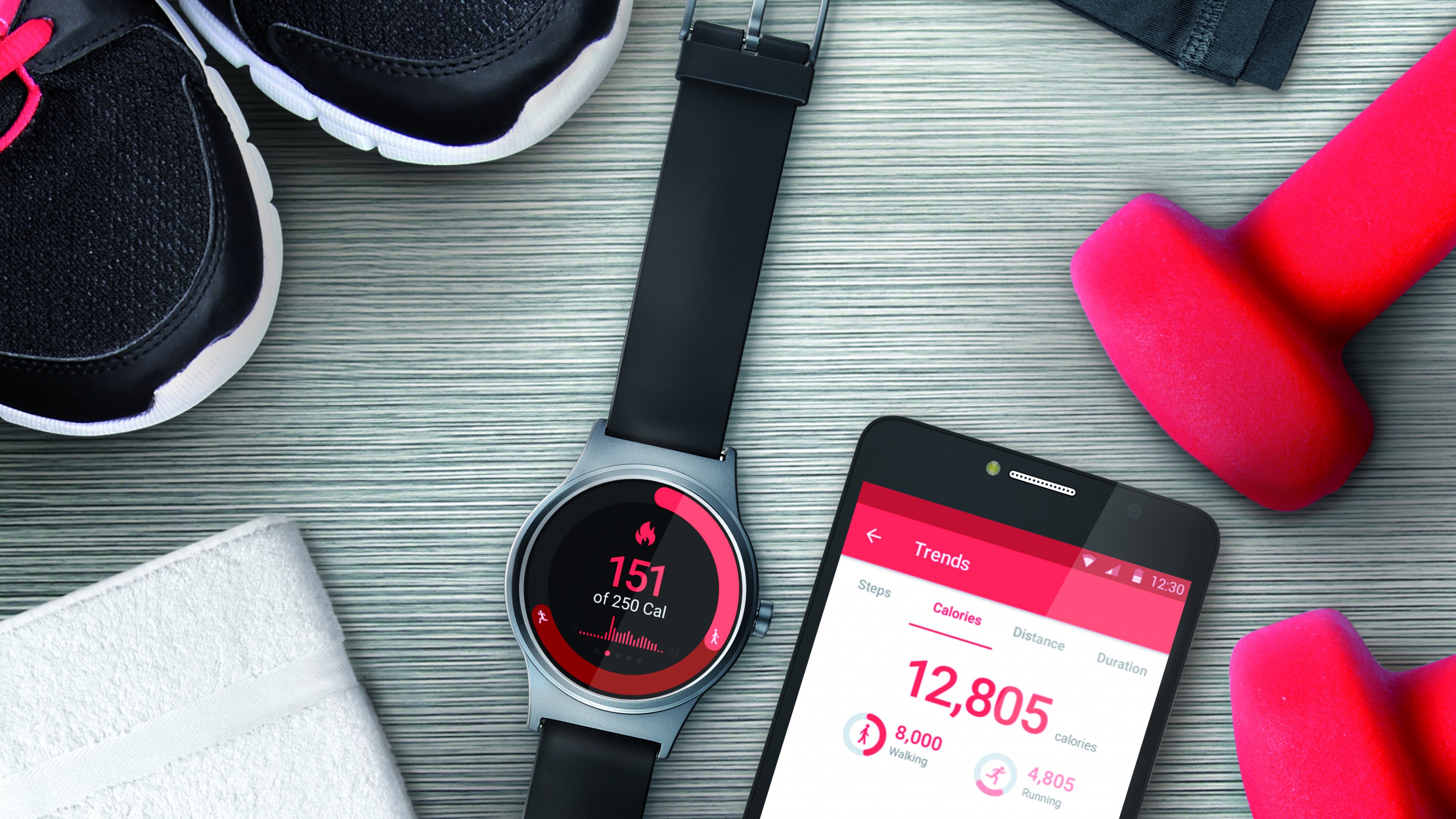Alcatel Movetime Wallpaper - Fitness Gadgets - HD Wallpaper 
