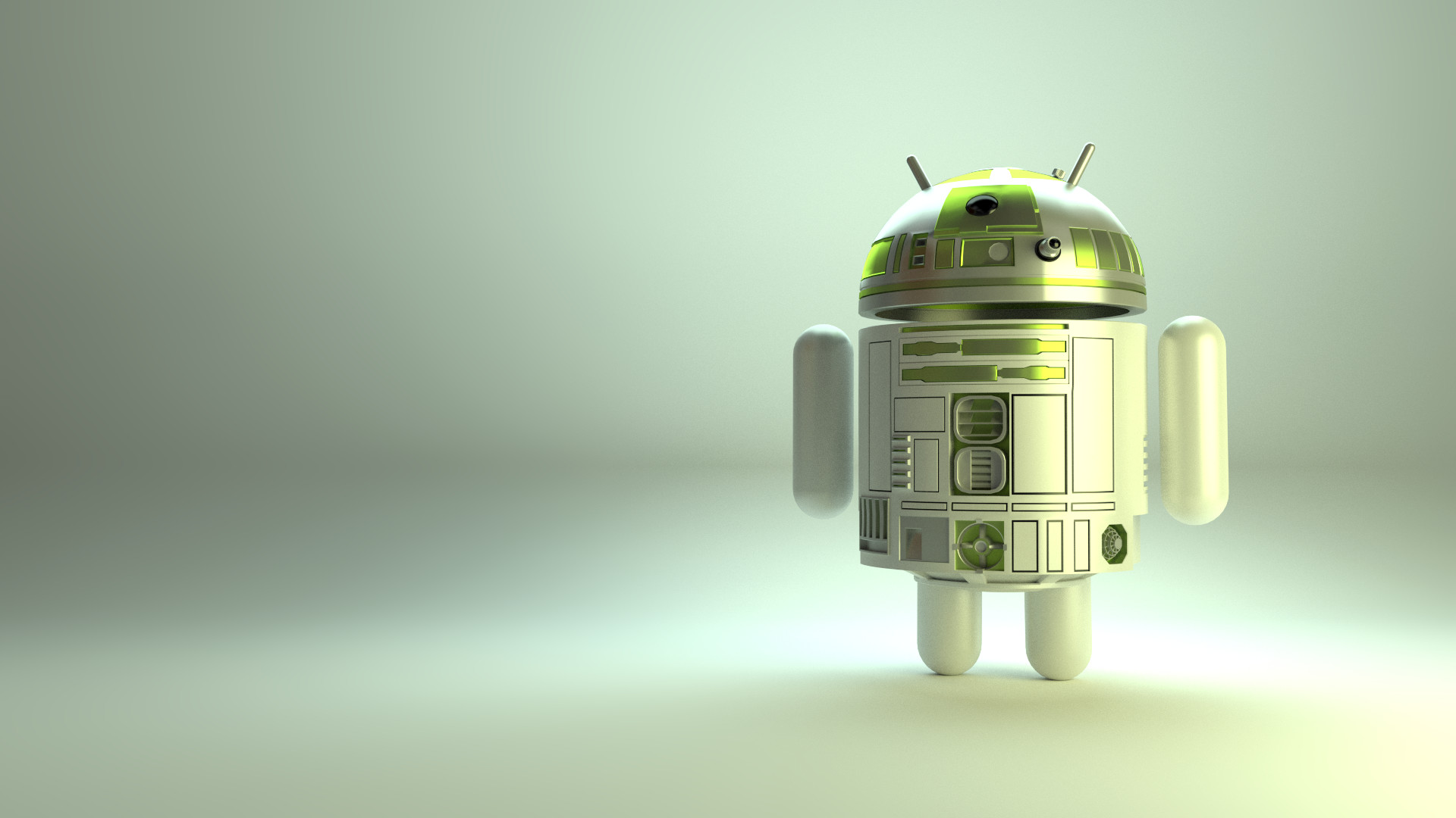 Android Robot, R2-d2 Style By Ilikepixels - Android R2d2 - HD Wallpaper 