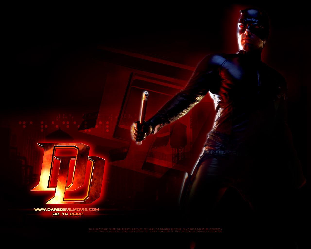 Daredevil 2003 Hd Poster - HD Wallpaper 
