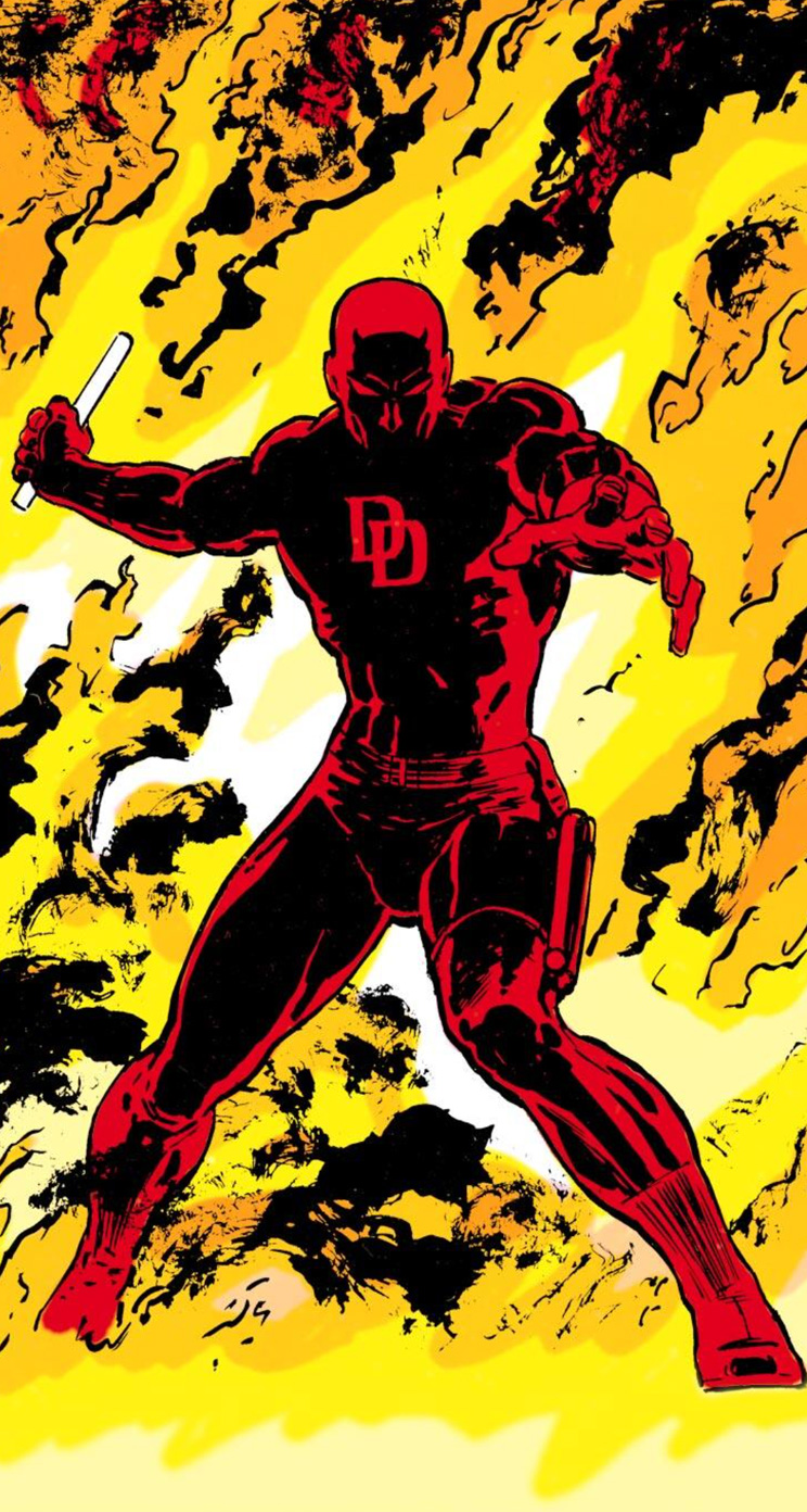 Daredevil Comic Wallpaper Iphone - HD Wallpaper 