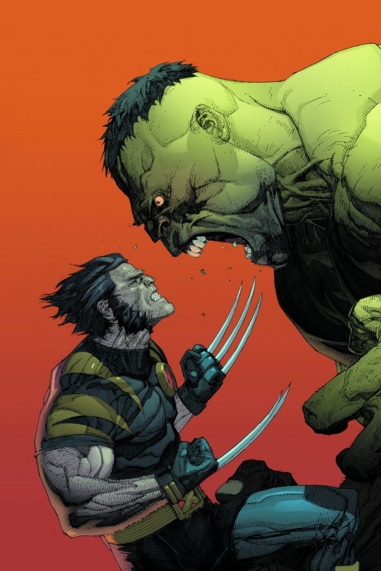 Marvel Wolverine And Hulk, Comics, Marvel Comics, Art - Marvel Wolverine Fan Art - HD Wallpaper 
