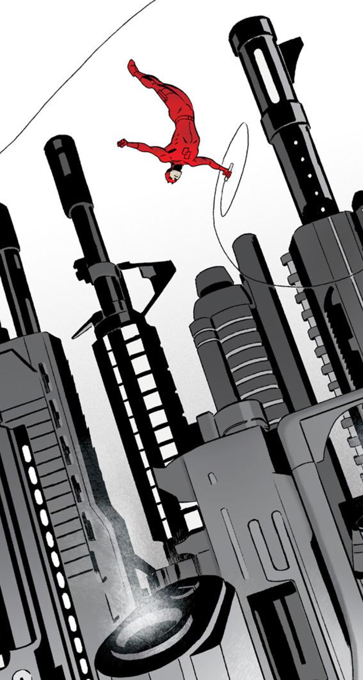 Daredevil Iphone Wallpaper - Daredevil Shirt - HD Wallpaper 