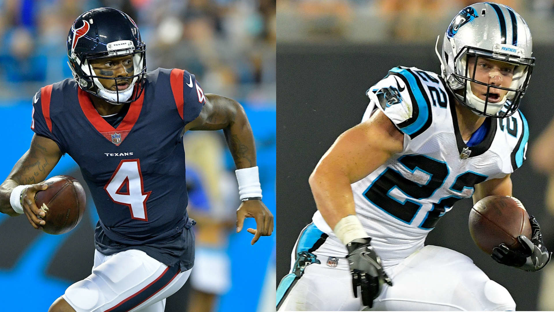 Heralded Rookies Christian Mccaffrey, Deshaun Watson - Deshaun Watson Christian Mccaffrey - HD Wallpaper 