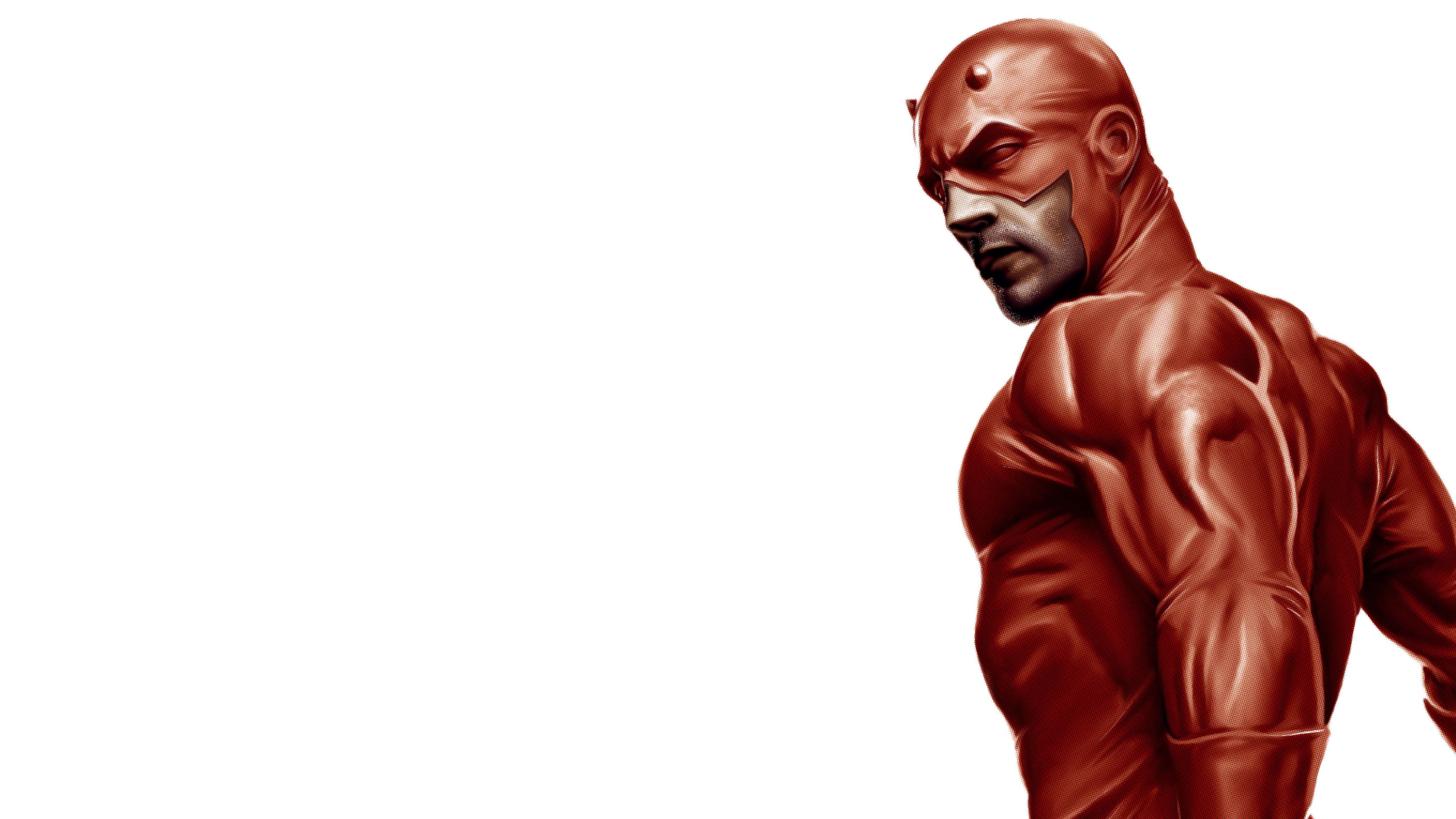 Daredevil New 4k - Daredevil Cartoon White Background - HD Wallpaper 