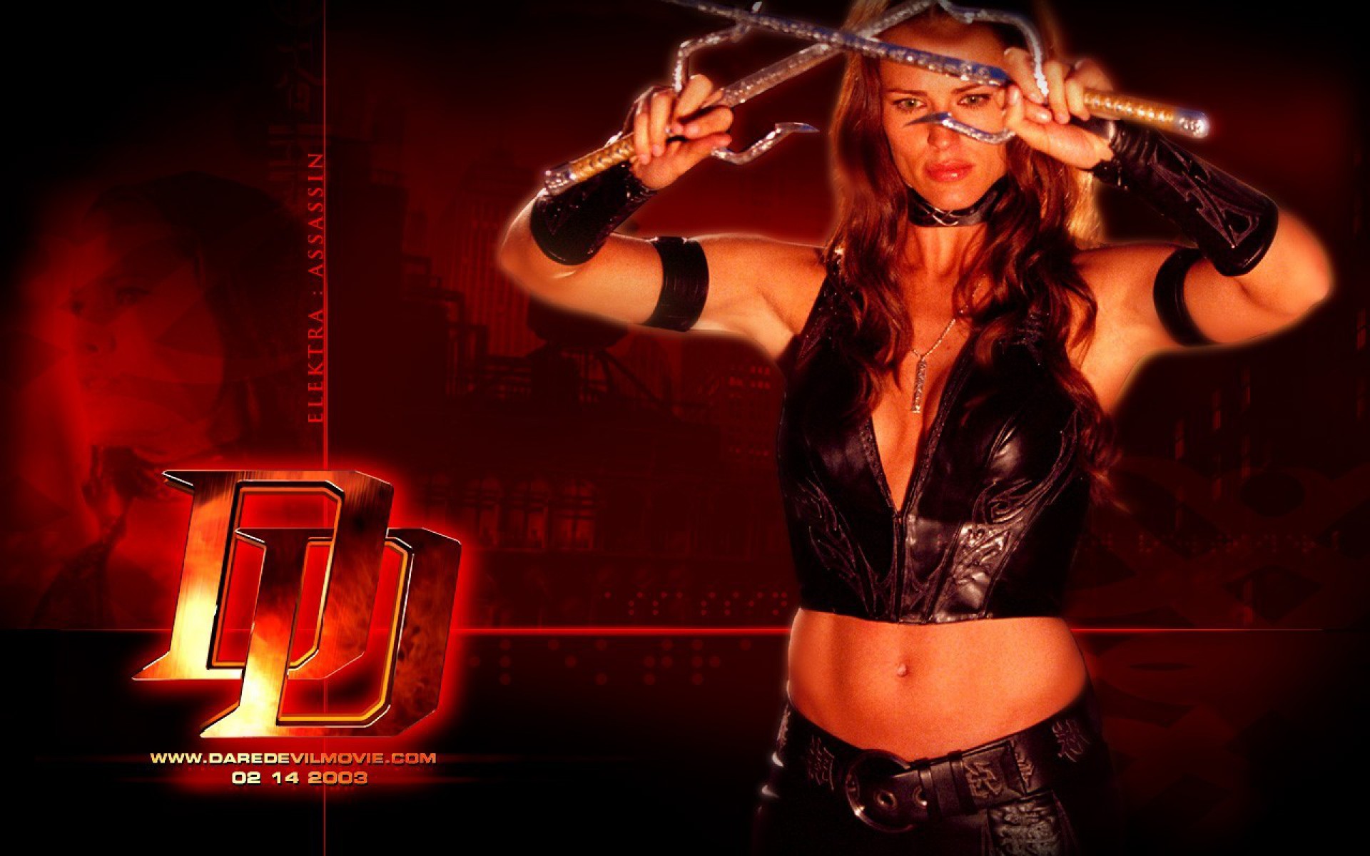 Jennifer Garner Elektra 2003 - HD Wallpaper 