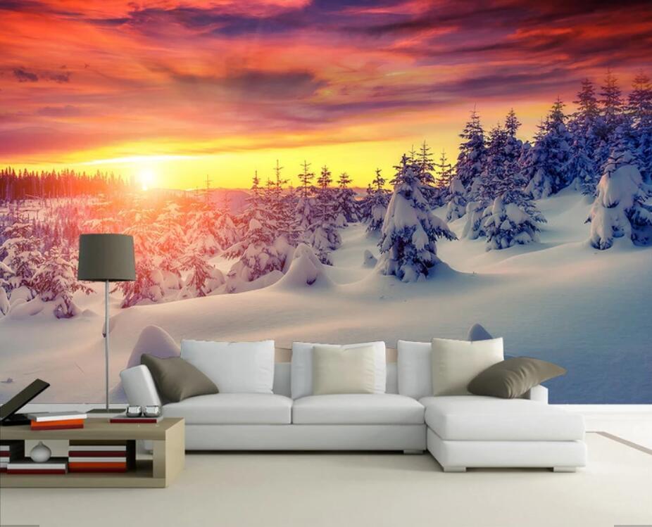 Snow Forest Wallpaper - HD Wallpaper 