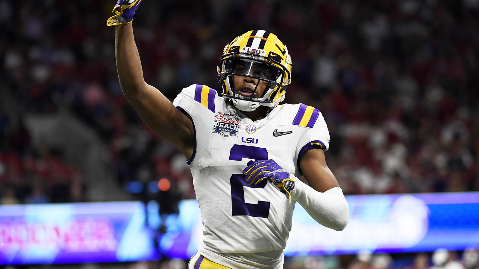 Lsu Wide Receiver Justin Jefferson - Lsu National Championship Jersey - HD Wallpaper 