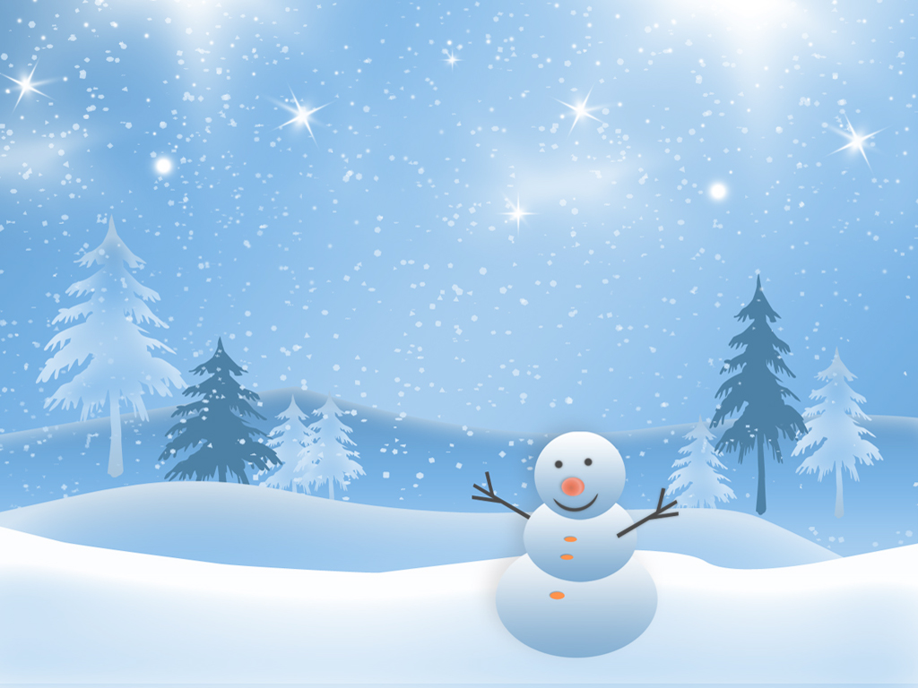 Free Animated Snow Clipart - Background Winter Wonderland Clipart -  1024x768 Wallpaper 