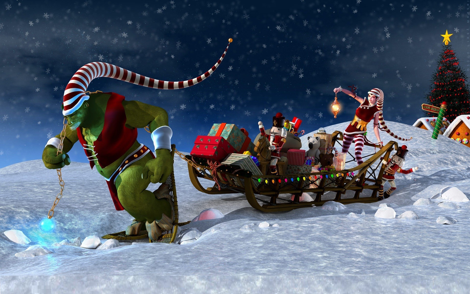 Christmas Animated Wallpaper For Pc - HD Wallpaper 