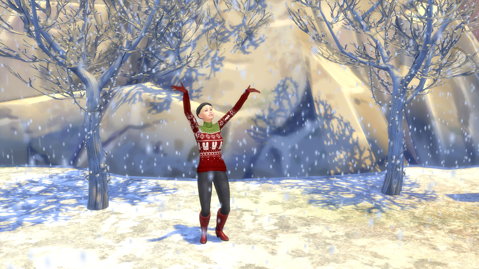 Rain And Snow Falling - HD Wallpaper 