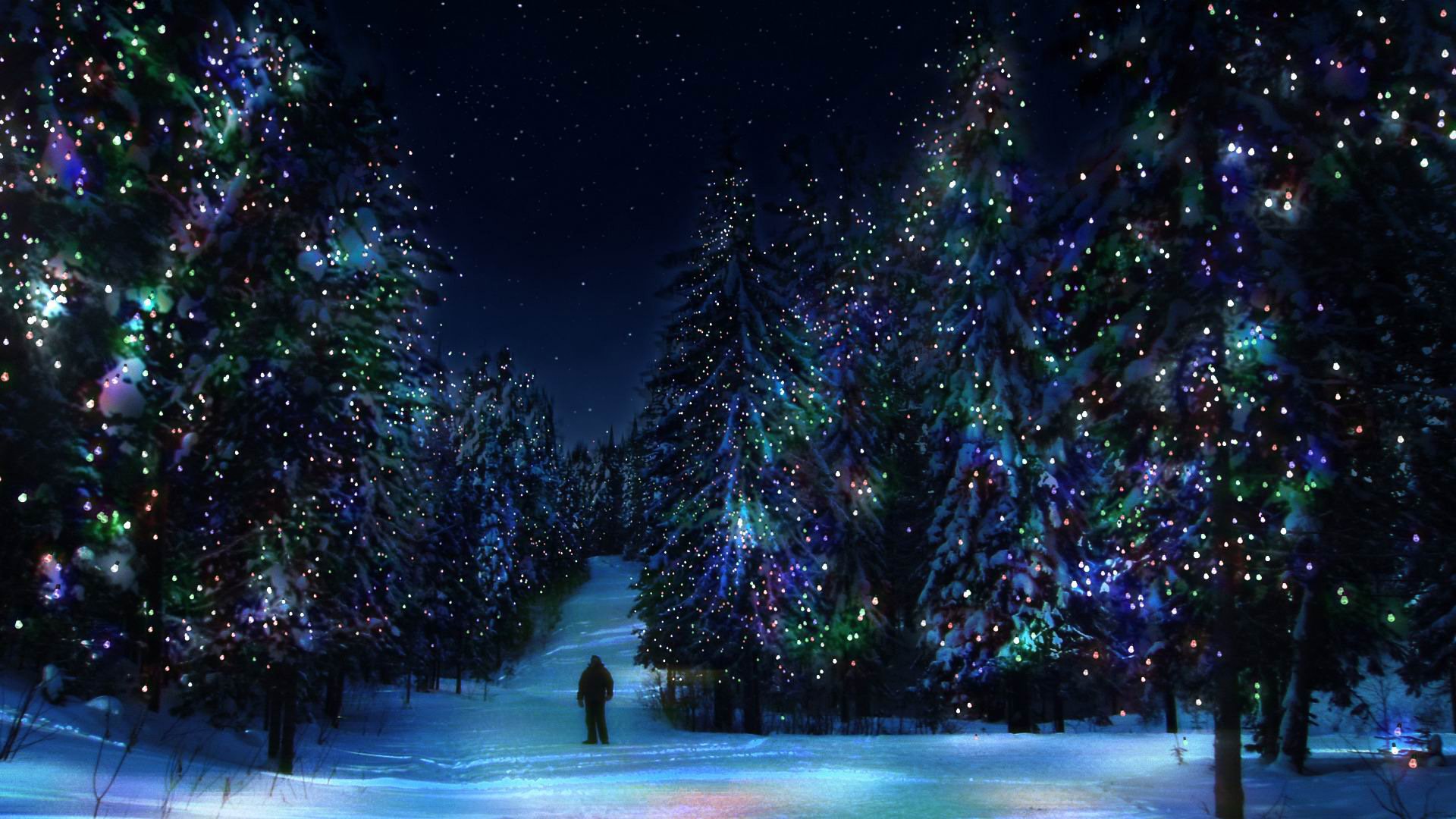 Beautiful Merry Christmas Snow - HD Wallpaper 