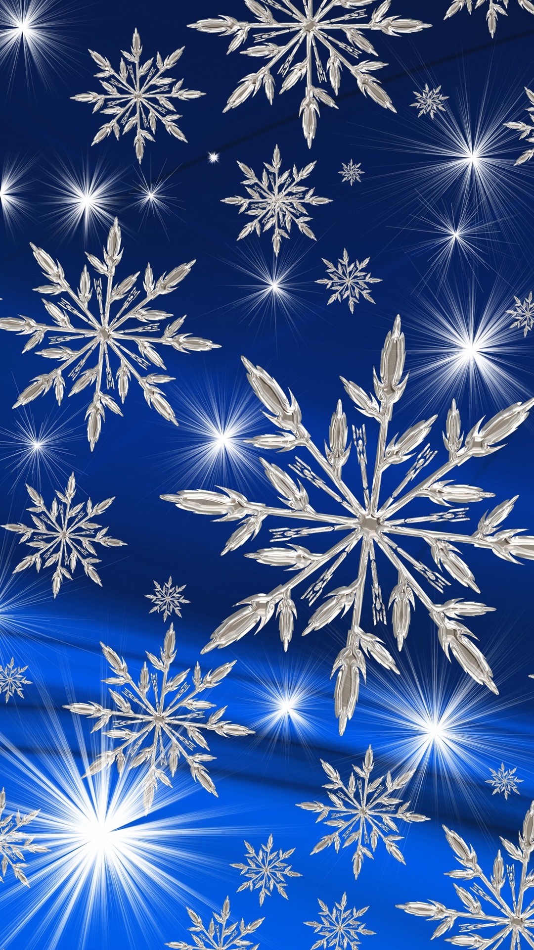 Iphone Wallpaper Many White Snowflakes, Stars, Blue - Snowflake Wallpaper Iphone Xr - HD Wallpaper 