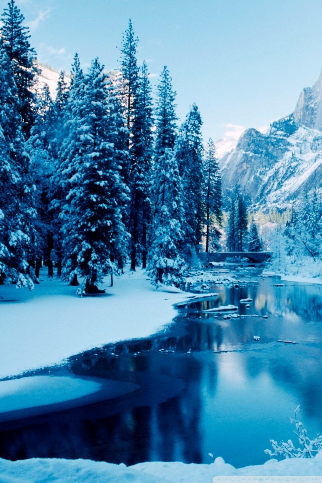 Hd Winter Landscape Wallpapers - Snow Landscape Wallpaper Phone - HD Wallpaper 