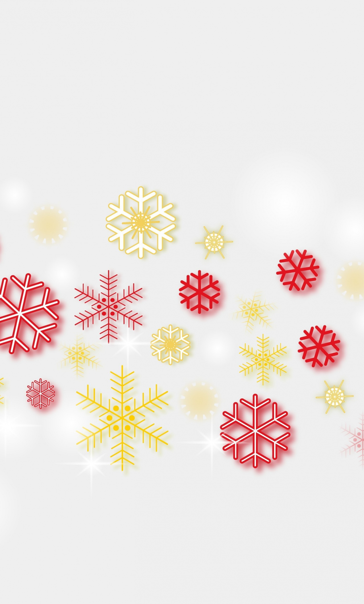 Abstract, Christmas, Snowflakes, Wallpaper - Snowflakes Gold Red White Background - HD Wallpaper 