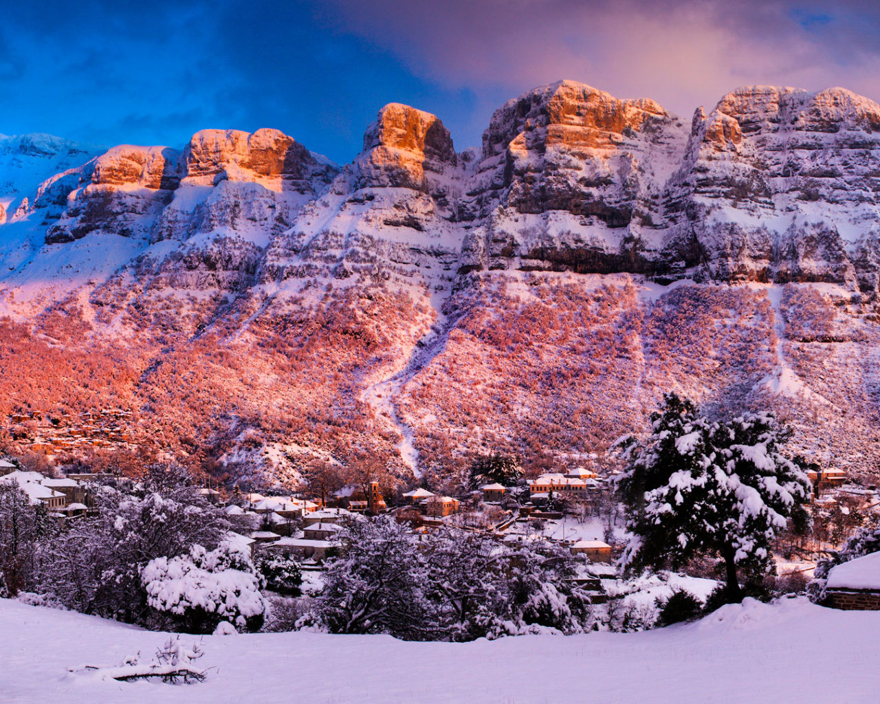 Tymfi Mountain Range - HD Wallpaper 