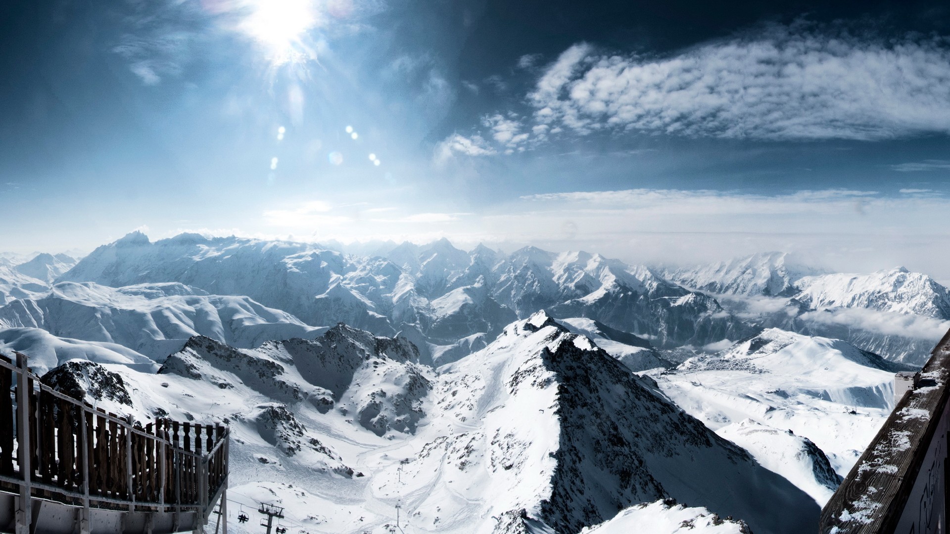Snow Landscape Wallpaper - HD Wallpaper 