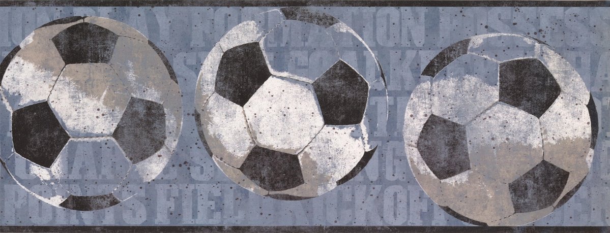 Soccer Border Blue - HD Wallpaper 