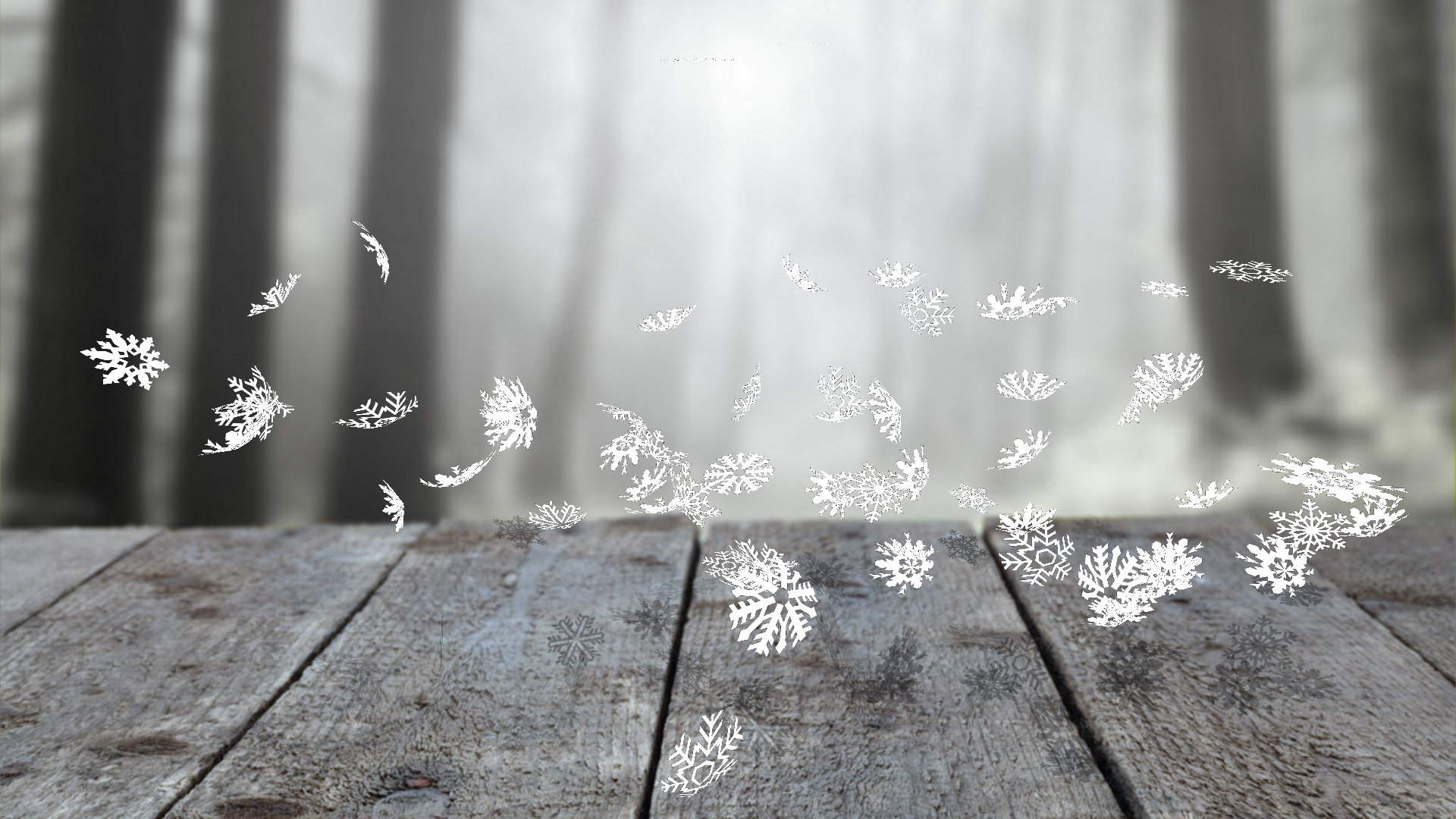 Обои Падающие Снежинки - HD Wallpaper 