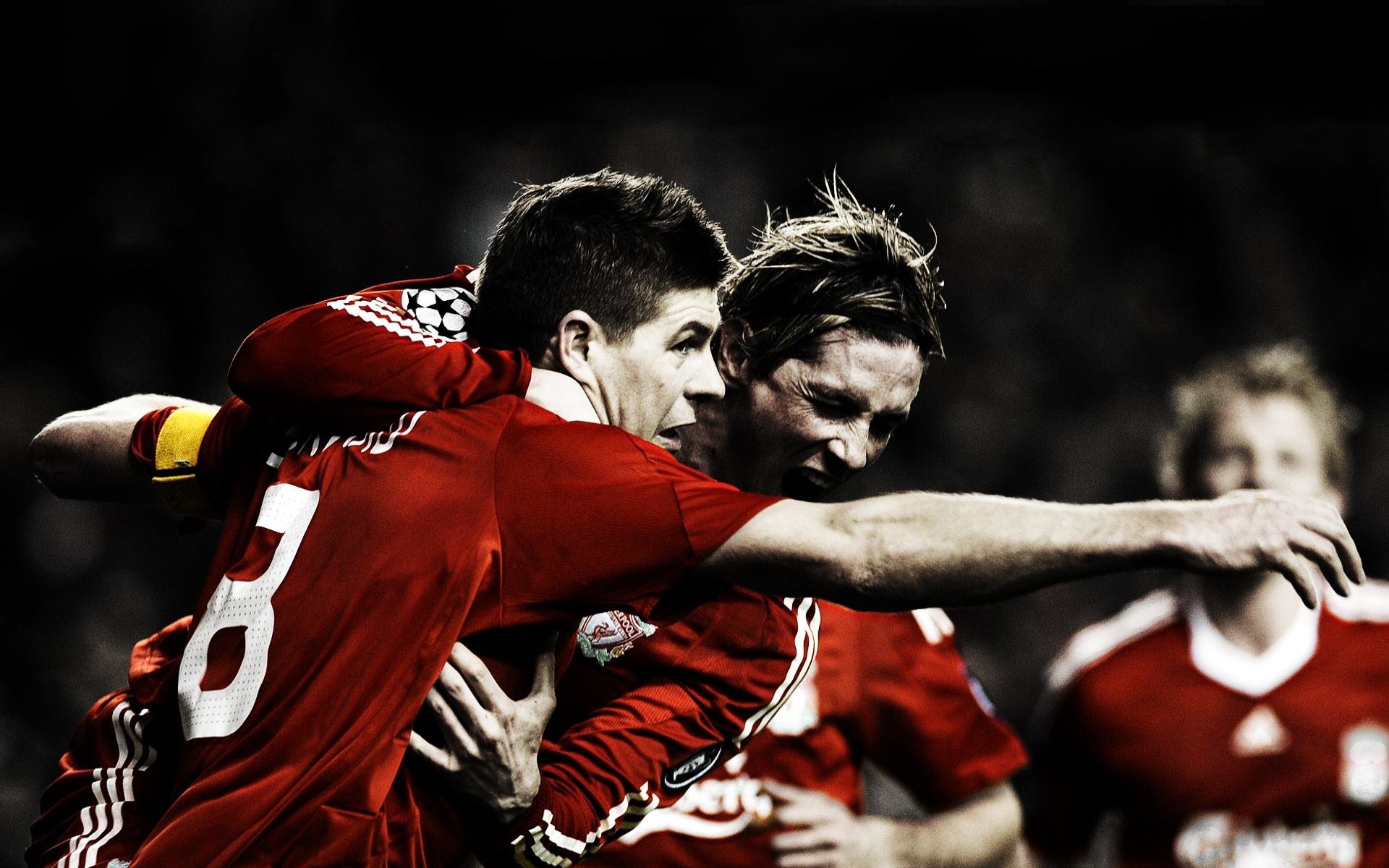 High Resolution Liverpool F - Fernando Torres And Steven Gerrard - HD Wallpaper 
