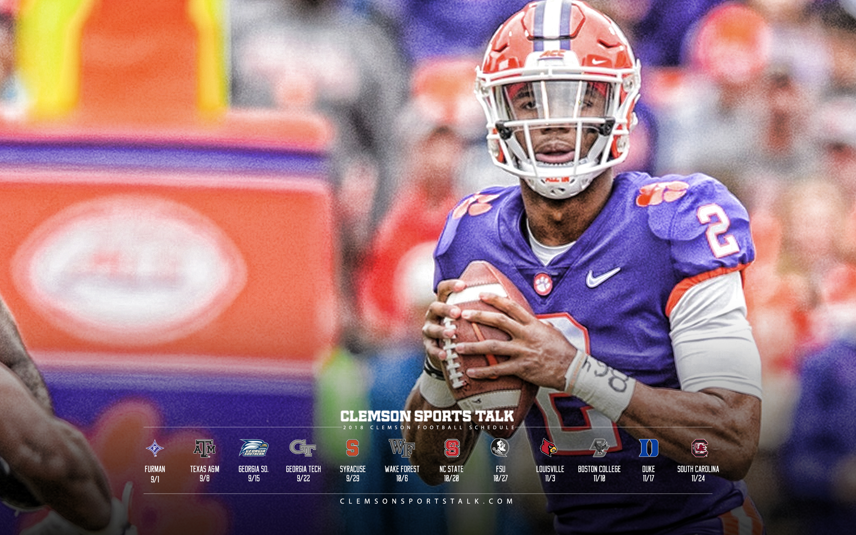 Clemson Football Wallpaper 2018 - HD Wallpaper 