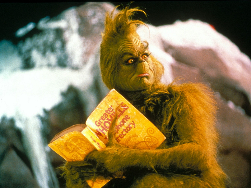 The Grinch - Jom Carrey As The Grinch - HD Wallpaper 