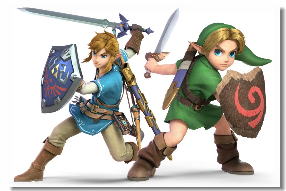 Super Smash Bros All Link - HD Wallpaper 