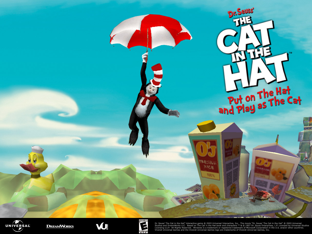 Cat In The Hat Pc - HD Wallpaper 