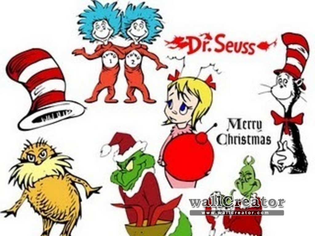 1024 / 768 Wallpaper - Dr Seuss Characters - HD Wallpaper 