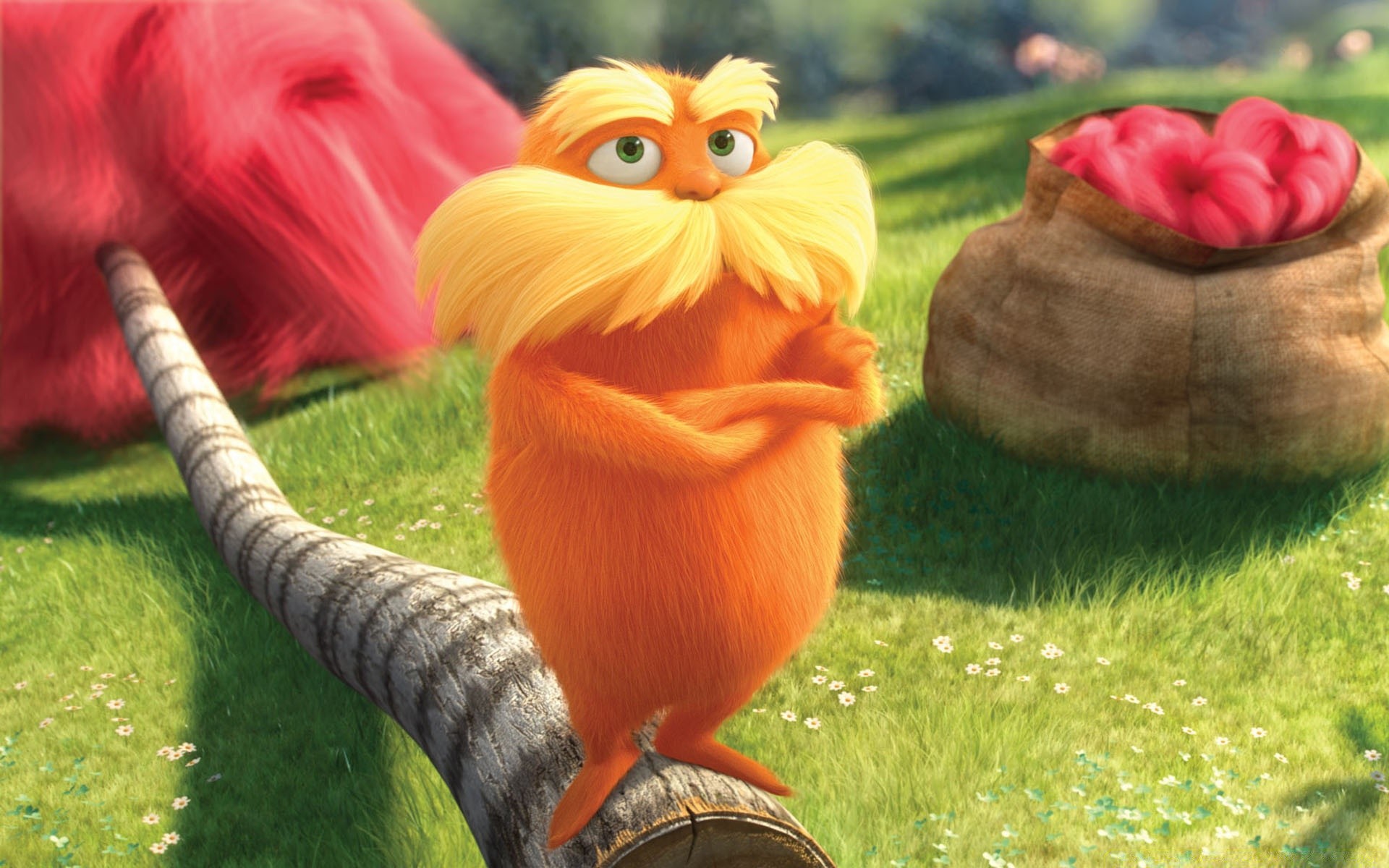 Cartoons Nature Grass Summer Garden Outdoors Flower - Lorax Movie - HD Wallpaper 