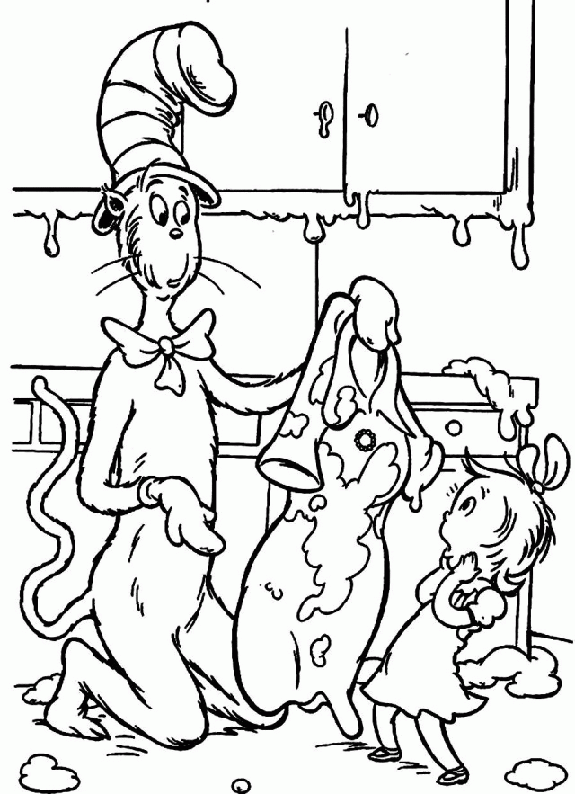 dr seuss coloring pages cat in the hat hd quotes wallpaper