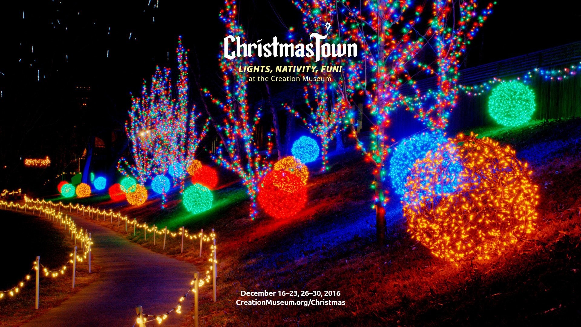 1920x1080, Christmas Nativity Wallpaper - Christmas Lights - HD Wallpaper 