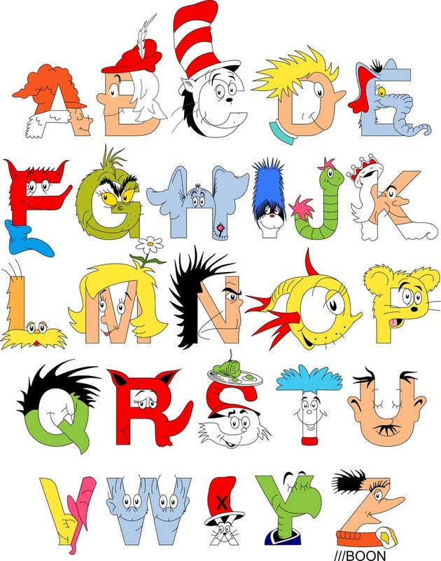 Dr Seuss Alphabet By - Dr Seuss Alphabet - HD Wallpaper 