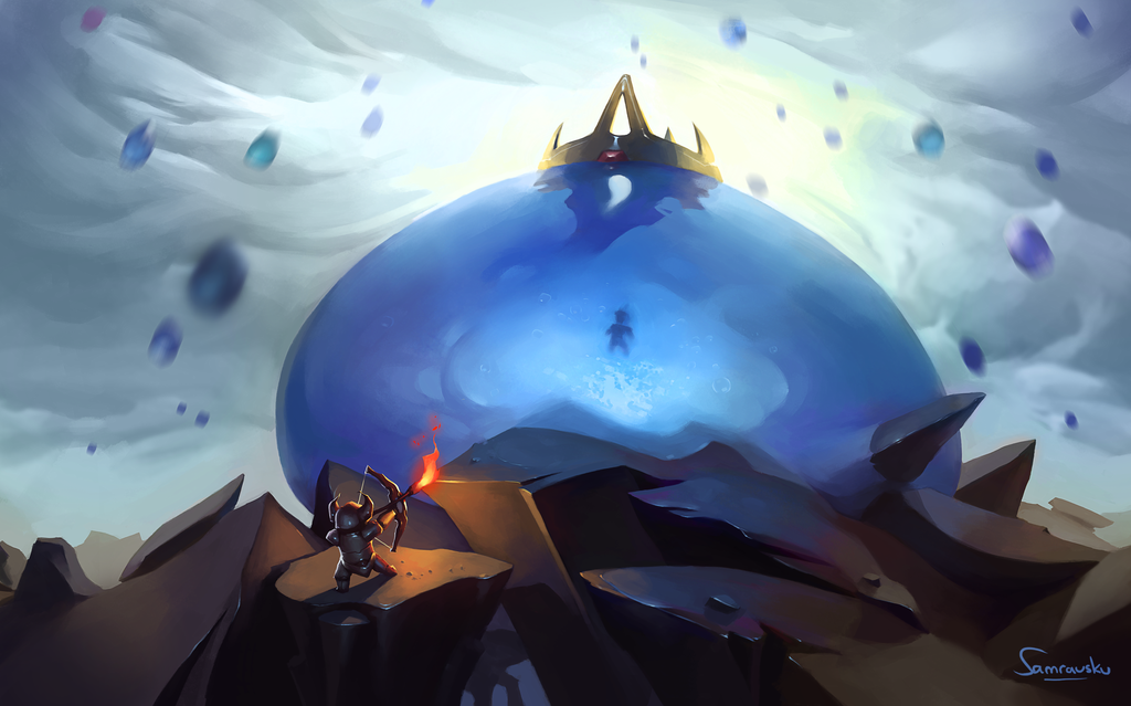 Slime King - HD Wallpaper 