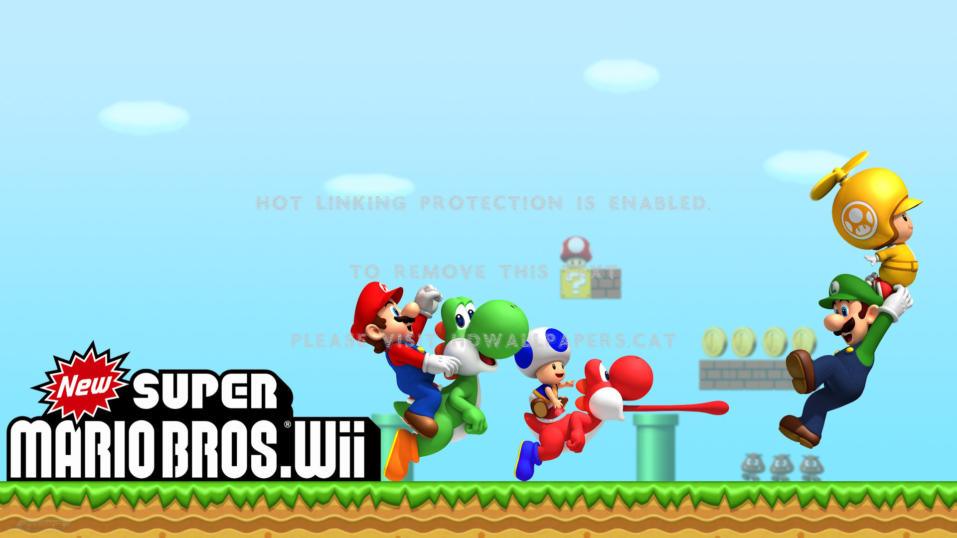 New Super Mario Bros - New Super Mario Bros Wii - HD Wallpaper 