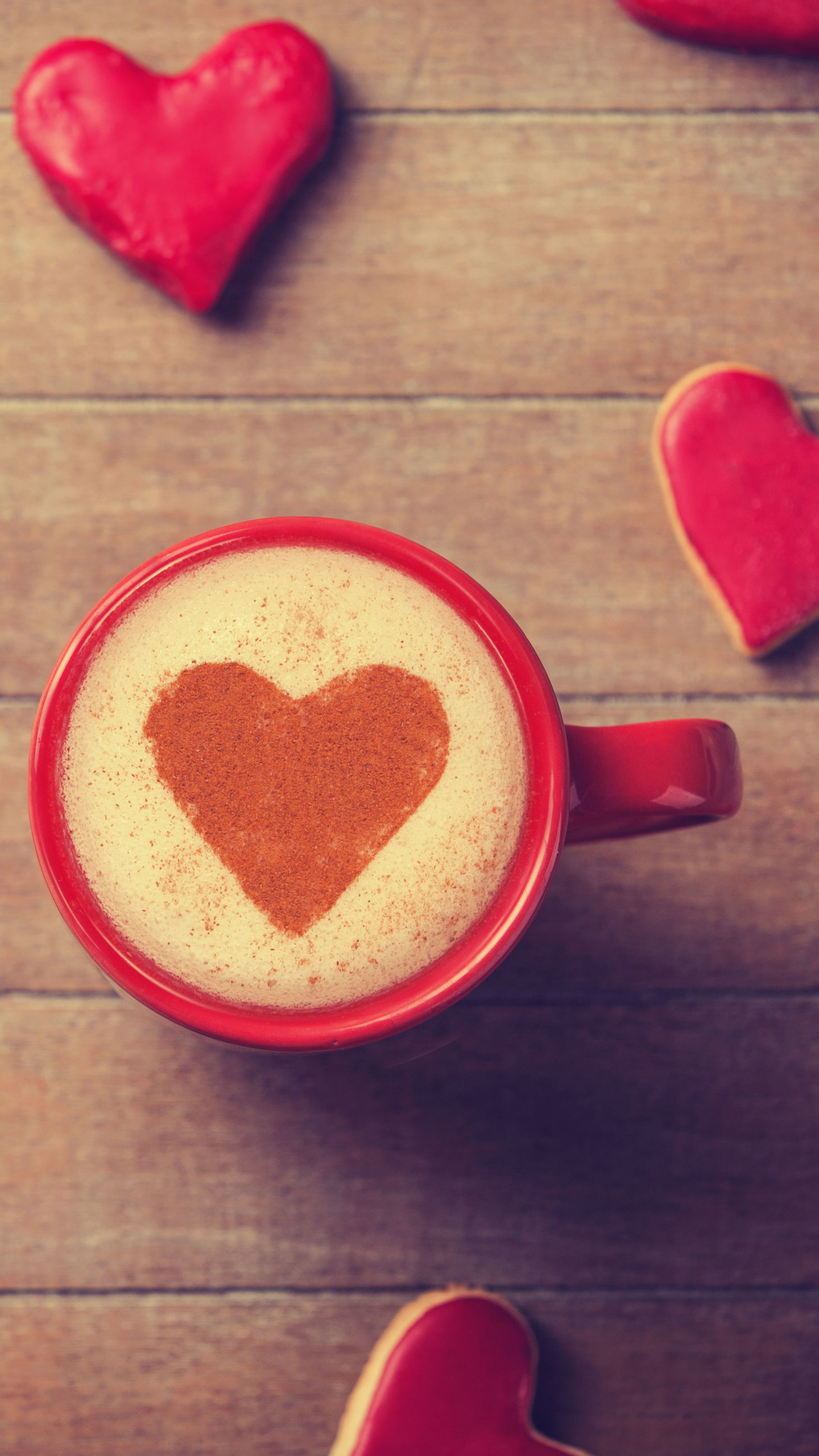 Sweet Valentines Day Coffee Heart - Sweet Wallpapers For Phones Hd - HD Wallpaper 
