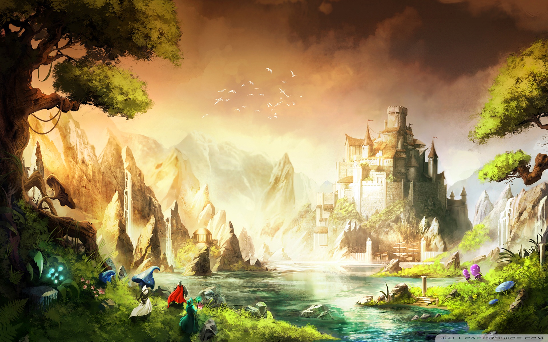 Zelda Wii U Wallpaper - Trine 2 Concept Art - HD Wallpaper 