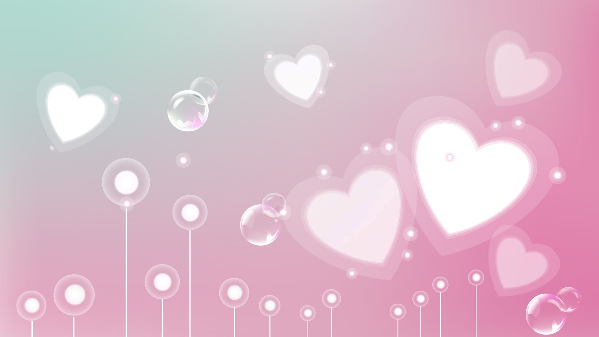 Background Growing Hearts Images There Valentine Wallpaer - Pink Heart Background - HD Wallpaper 