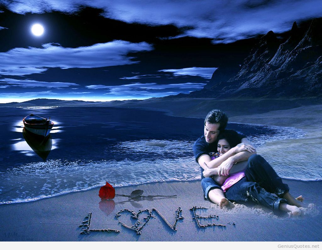 Amazing Couple Love Wallpapers Quote - Romantic Love Pictures Hd Download - HD Wallpaper 