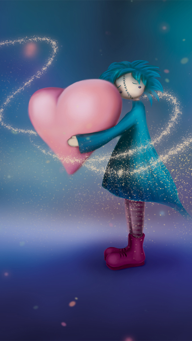 Doll Love Iphone Wallpaper - My Heart - HD Wallpaper 